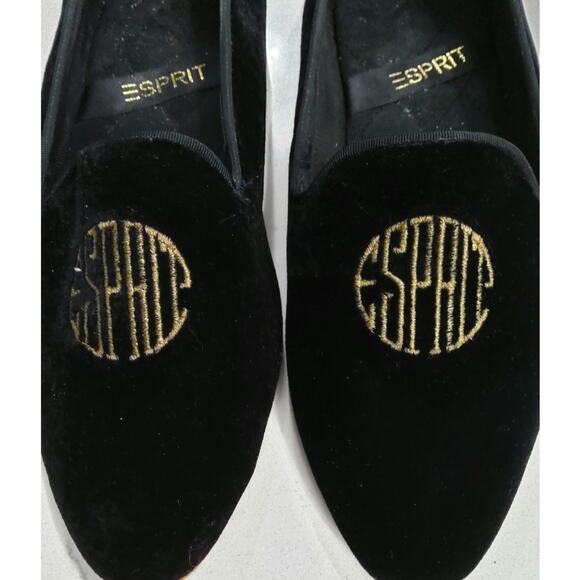 Esprit velvet luxury loafers size 7.5 womens rare slip on Witchy whimsygoth - Picture 6 of 6